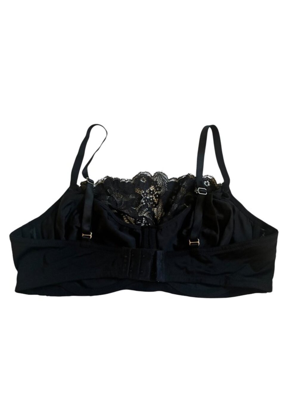 Lace Black Underwire Bra By Soma Size 38D Adjustable Straps Lace Trim - Picture 7 of 11